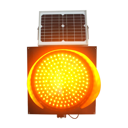 Luz de señal de batería integrada de semáforo con panel solar
