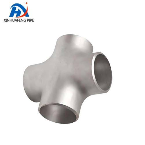 Welded Four way Stainless Steel Equal Butt Cross