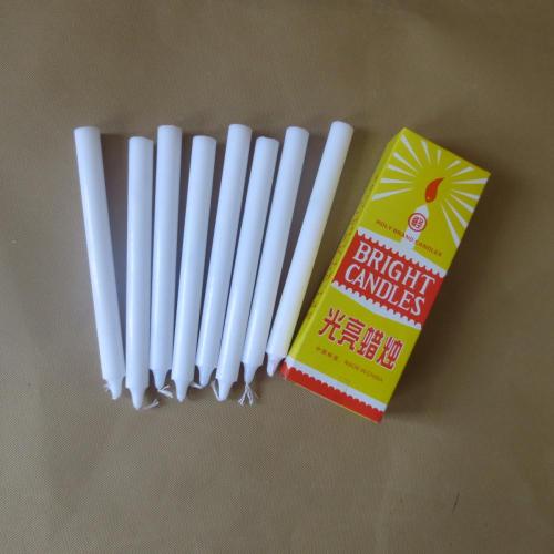 Strong Yellow Box Snow Paraffin White Candle