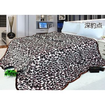 Super-thick King-sized Printed Raschel Blanket
