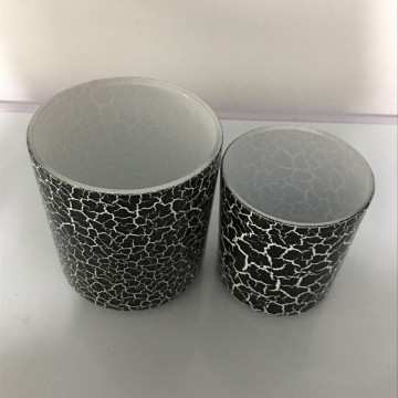 170ML/400ML Çatlak Efektli Cam Mum Kavanozları