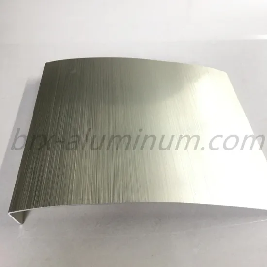 Anodized wiredrawing bended aluminum sheet