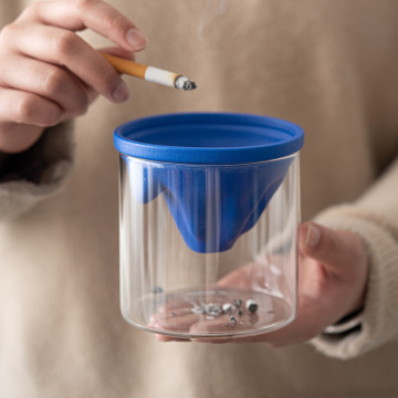 Klein Blue Ceramic Ashtray for Luxury Offices and Homes