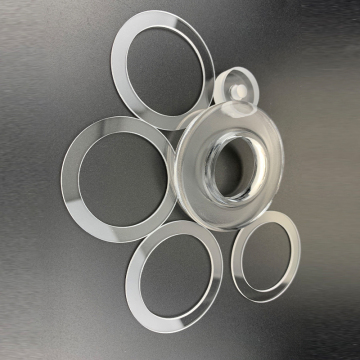 Custom High Quality Hot Melt Resistant Quartz Flange Glass Rings in Various Sizes