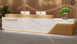 High-gloss Lacquered Reception Desk