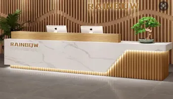 High-gloss Lacquered Reception Desk