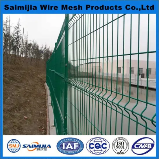 wire mesh fence panel with fence post (factory)