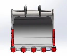High Capacity 75ton excavator bucket for mining