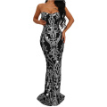 Women's Floral Sequined Wedding Evening
