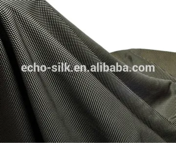 12mm white and black check silk,soft silk crepe fabric
