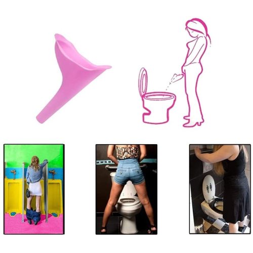 Porta potty de silicone reutilizável para mulheres