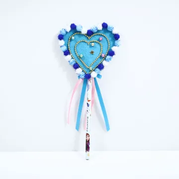 Creative felt girl magic stick stationery pen