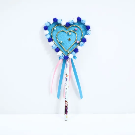 Creative felt girl magic stick stationery pen