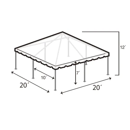 6x6m West Coast Frame Tent