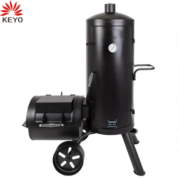 14/16/18/20 Inch Food Smoking Lamb Chicken Fish Meat Machine Charcoal pellet Vertical Barrel outdoor BBQ Grill Smoker