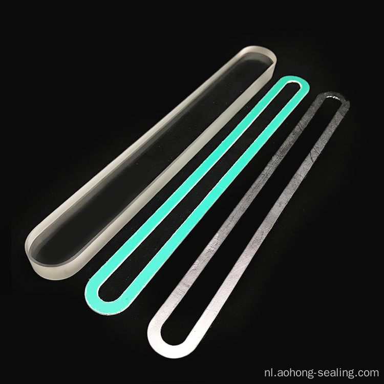 Borosilicaat transparant meter glas met pakking