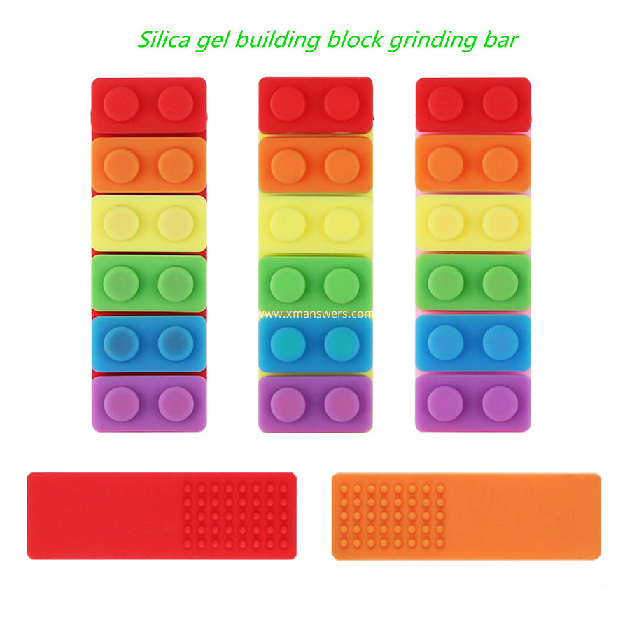 Silica gel building block grinding bar