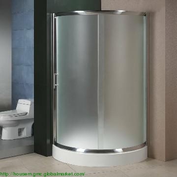 Quadrant salle de bains unique porte avec verre d'invisibilité