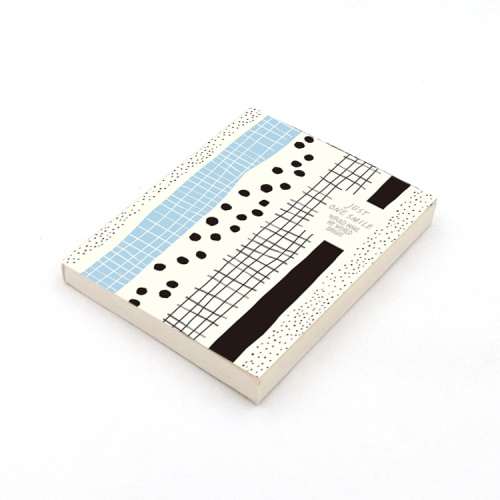 Glue Notebook Custom multicolored geometry style cute pocket notebook Factory