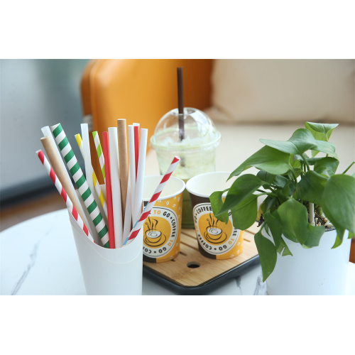 Biodegradable Paper Straws Paper Straw with Design For Drink Manufactory