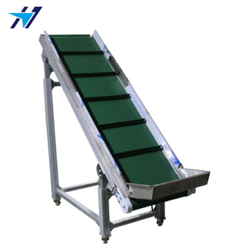 Guard edge belt climbing conveyor