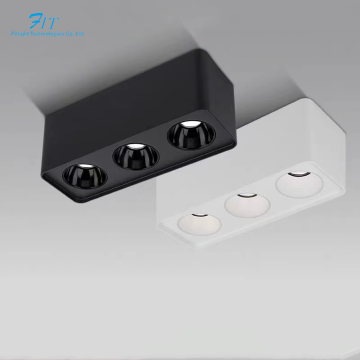 Wholesale High Power Square LED Surface COB Spot Down Light - 7w 10w 12w Triple Head
