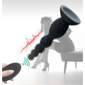 Próstata Anal Vibrador com Ventosa e miçangas