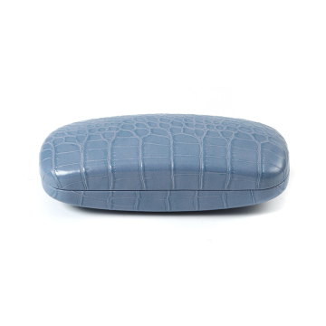 Hard Shell Blue Leather High-End Glasses Case