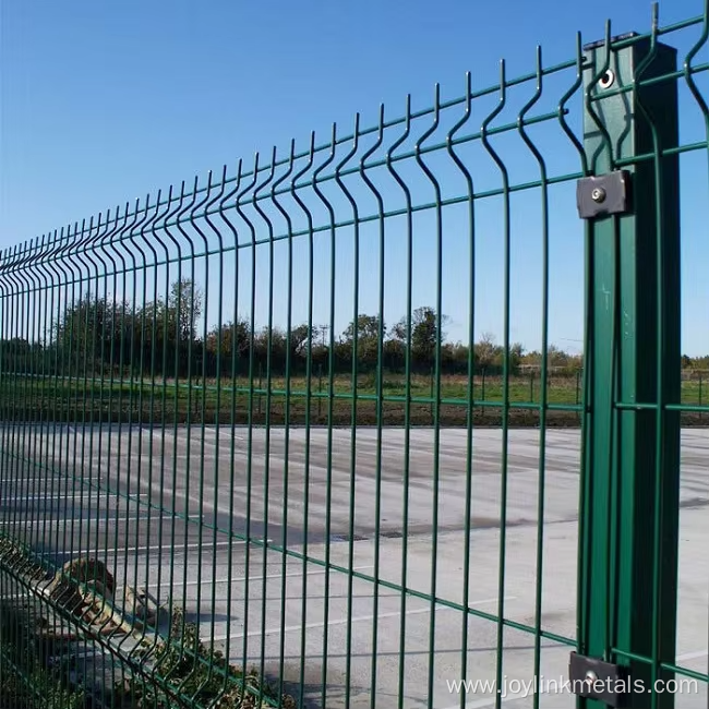 Pvc Coated Galvanized v Bend Curved 3d Fence