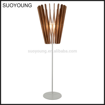 Zhongshan Fancy Decorative Wooden Floor Standing Lights Modern ML20037