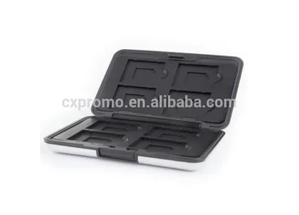 Best Selling Aluminum Memory Card storage Sd Card Case for SD card and Micro Sd