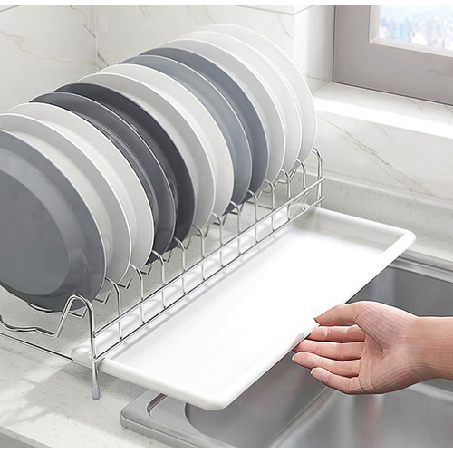 Compact Dish Rack With Tray