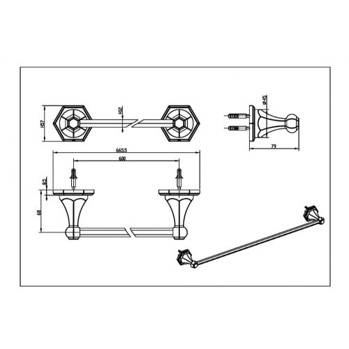 Towel Holder Vintage Towel Holder for Bathroom Manufactory