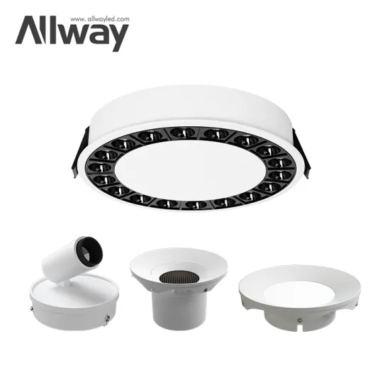 ALLWAY Adjustable Round Cob SMD Recessed LED Downlights: 8W, 15W, 20W, 30W Pricing and Details