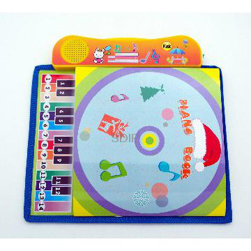 AAA battery Electronic Piano Book for kids touch keyboard classic song