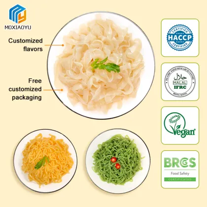 Wholesale Customizable Vegetarian Shirataki Fettuccine and Diabetic Konjac Oat Noodles