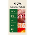 Congelamento seco de carne de pet de animal de estimação 300g