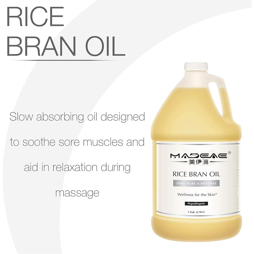 Cuidados com a pele a granel Cosméticos Materiais de sabão Massagem Óleo base de arroz de arroz