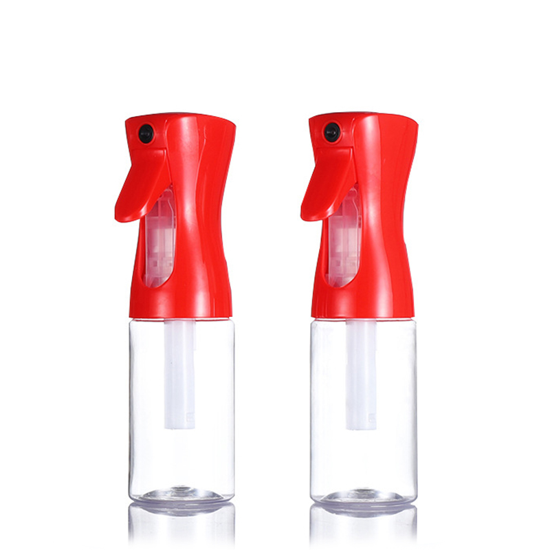 160ml 200ml 300ml 500ml empty plastic pressure hair spray bottle continuous mist with logo