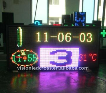 Full color Led Signage P12.5 display animations and videos