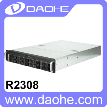 2U 8*2.5''/3.5'' HDD with 600W Power Supply and sliding kit Storage Server Case
