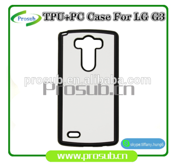 sublimation heat transfer TPU+PC silicon blank diy cell phone case cover skin for Prosub-G3