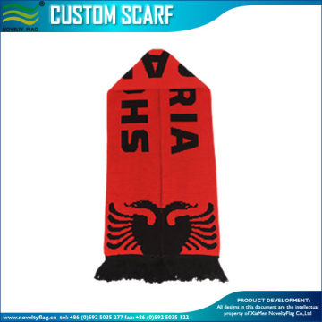 2016 Euro Cup Football Knitted Albanian Scarf