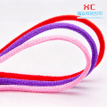 Renkli Yarım Yuvarlak Polyester Düz Ayakkabı Bağı Kordonu