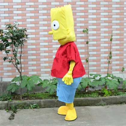 New Style Simpson Mascot Costume High Quality Hand-made Cartoon Character Carnival or Festival Supply Adult Size