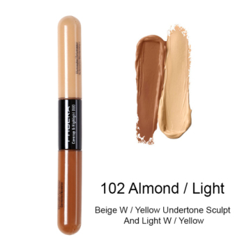 PHOER Brighten Skin Color Double Head Concealer Liquid 5 Color Long Oil Control Liquid Foundation TSLM2