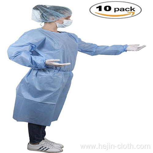 High quality PE film disposable isolation gown