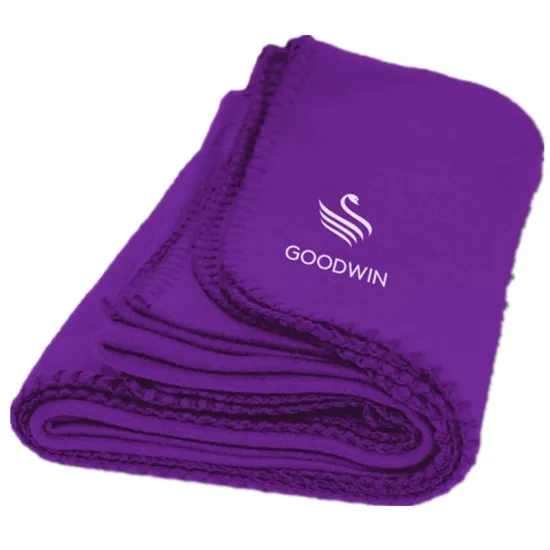 Promotional Custom Logo Polar Fleece Blanket Shaoxing Factory Wholesale Flannel Blanket
