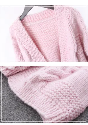Custom OEM ODM Hand Knit Sweater, Hand Knit Cardigan, Knitted Coat