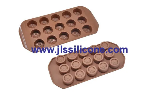 Round Silicone Chocolate Molds With 15 Cavities 
